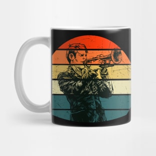 Trumpet Player Musician Blaskapelle Jazz Retro Mug